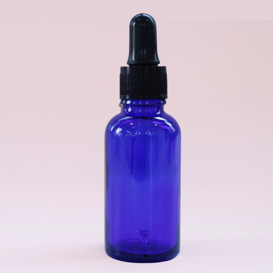 FRASCO AZUL 30 ML CON BULBO NEGRO