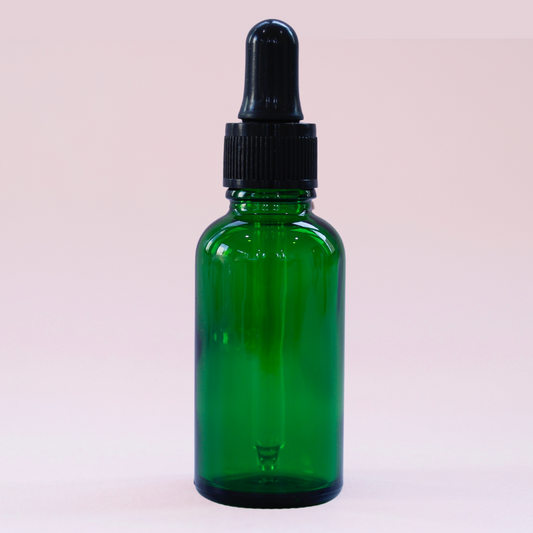 FRASCO VERDE 30 ML CON BULBO NEGRO